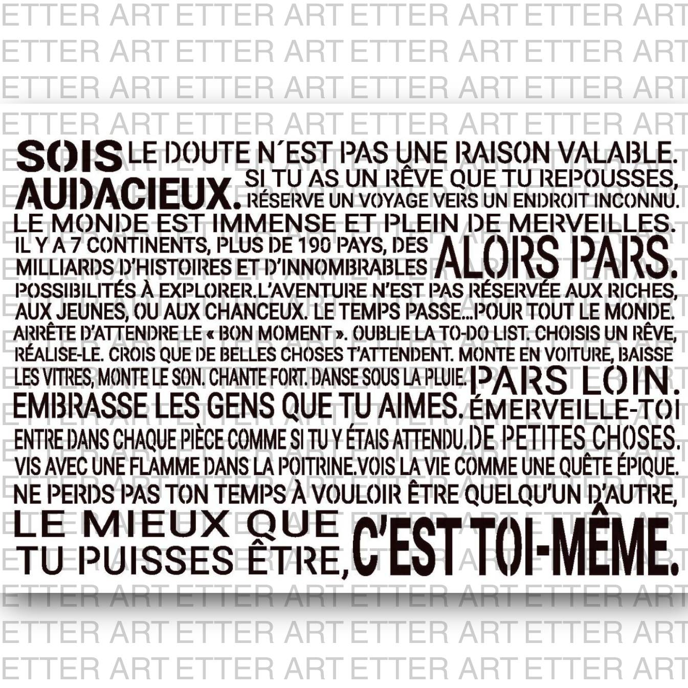 STATEMENT - BE BOLD (FR)