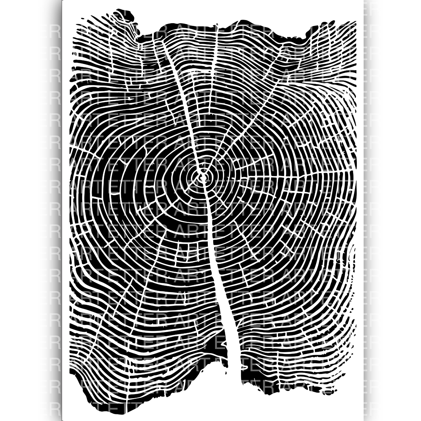 Trees 29,7 x 42,0 cm-WOOD GRAIN