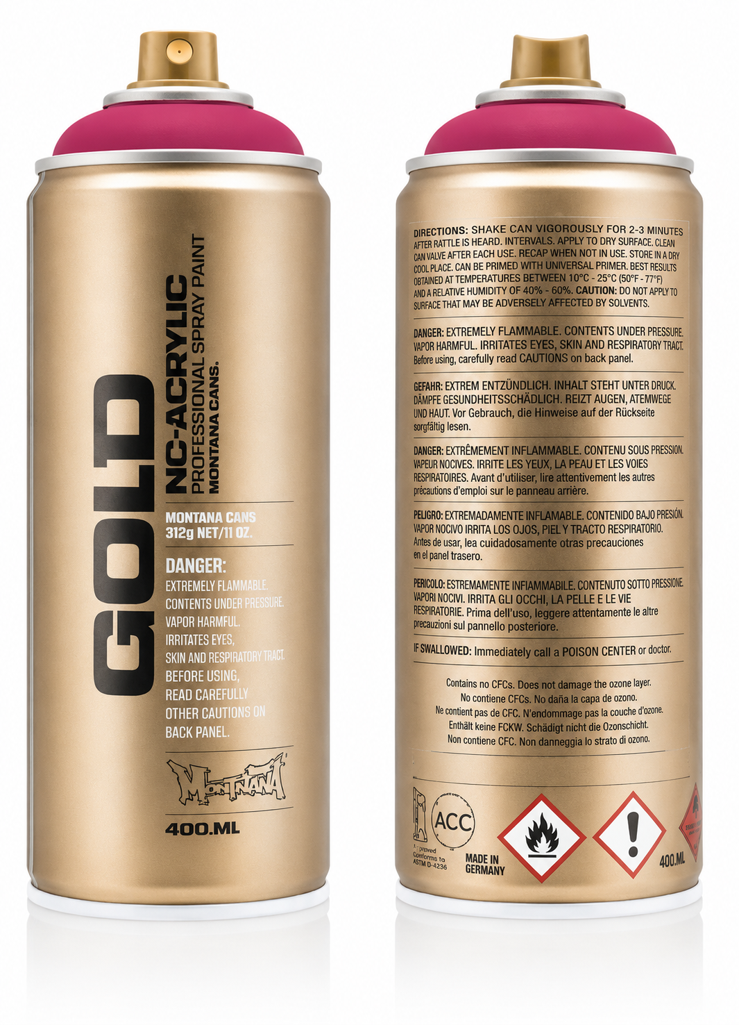 Montana GOLD Spray in differnet color Shock Pink