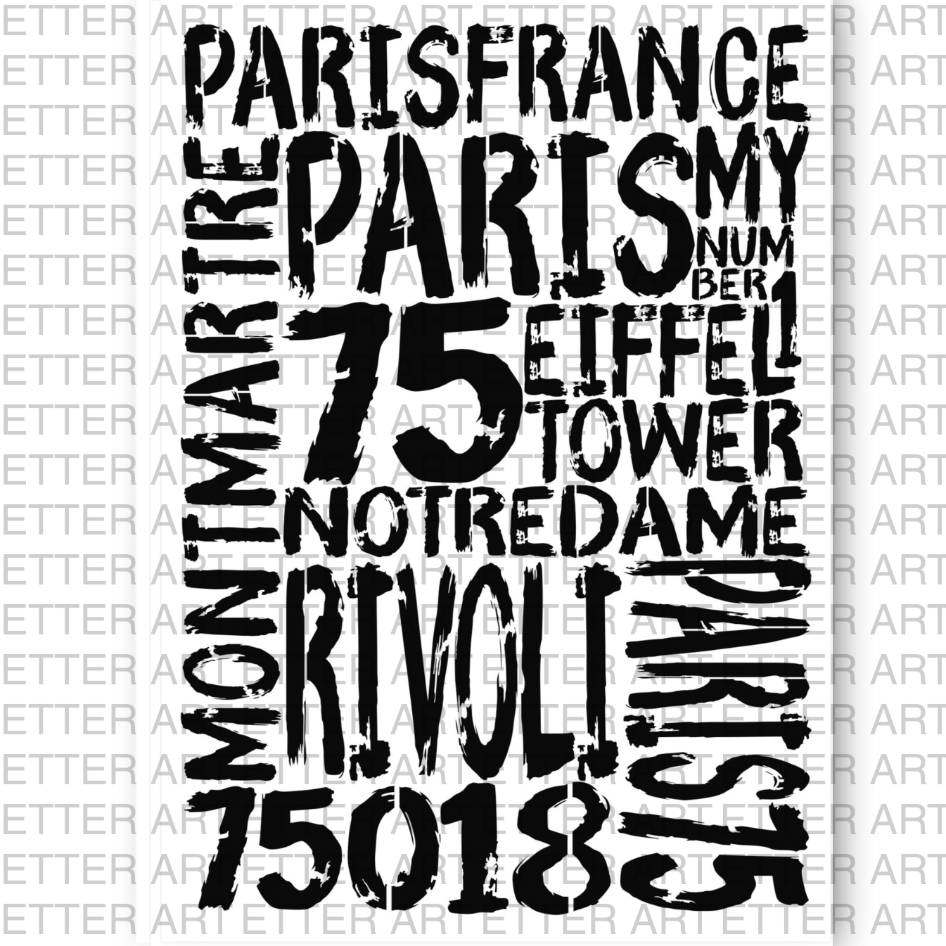 URBAN VIBES PARIS - 59,4 x 84,1 cm