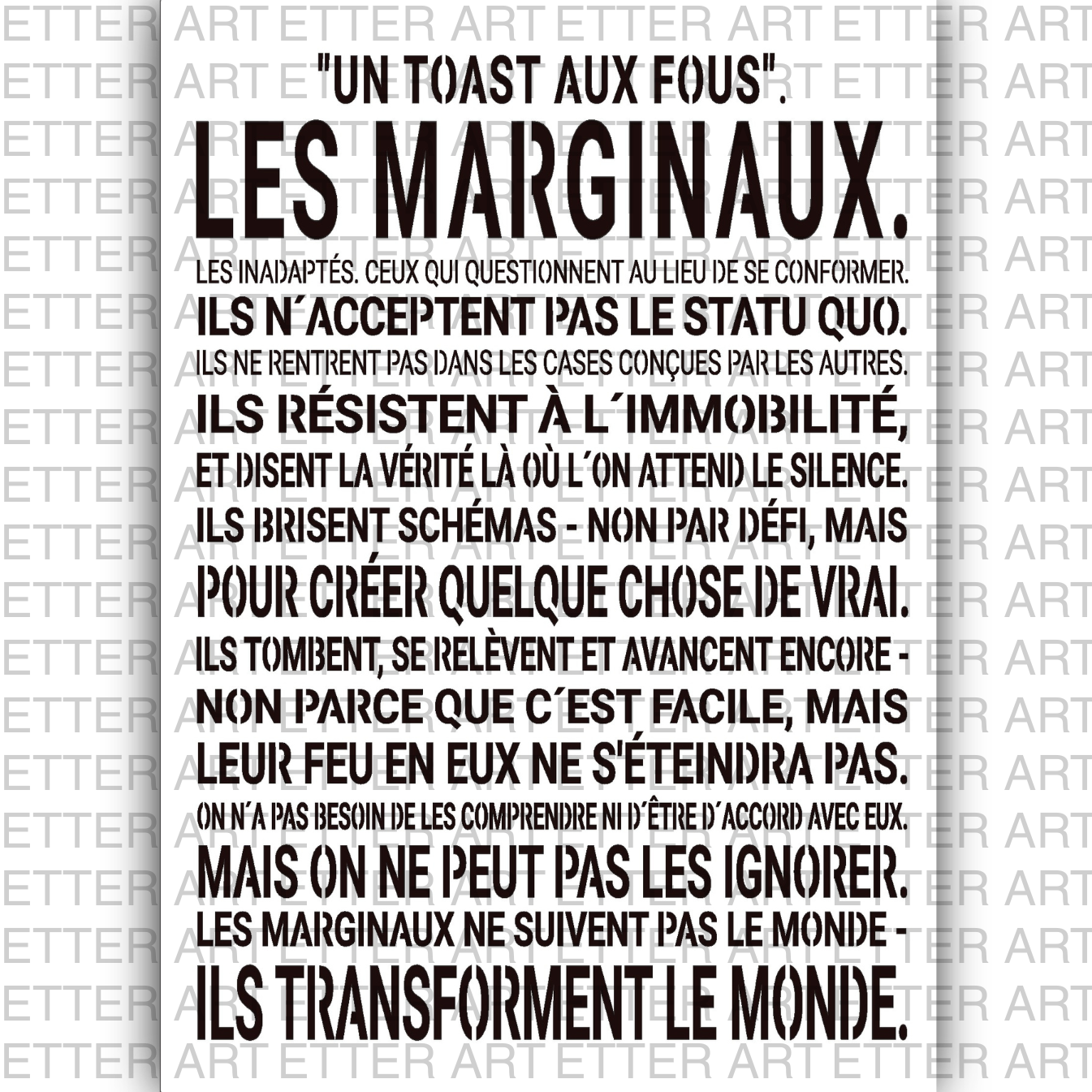 Typography French