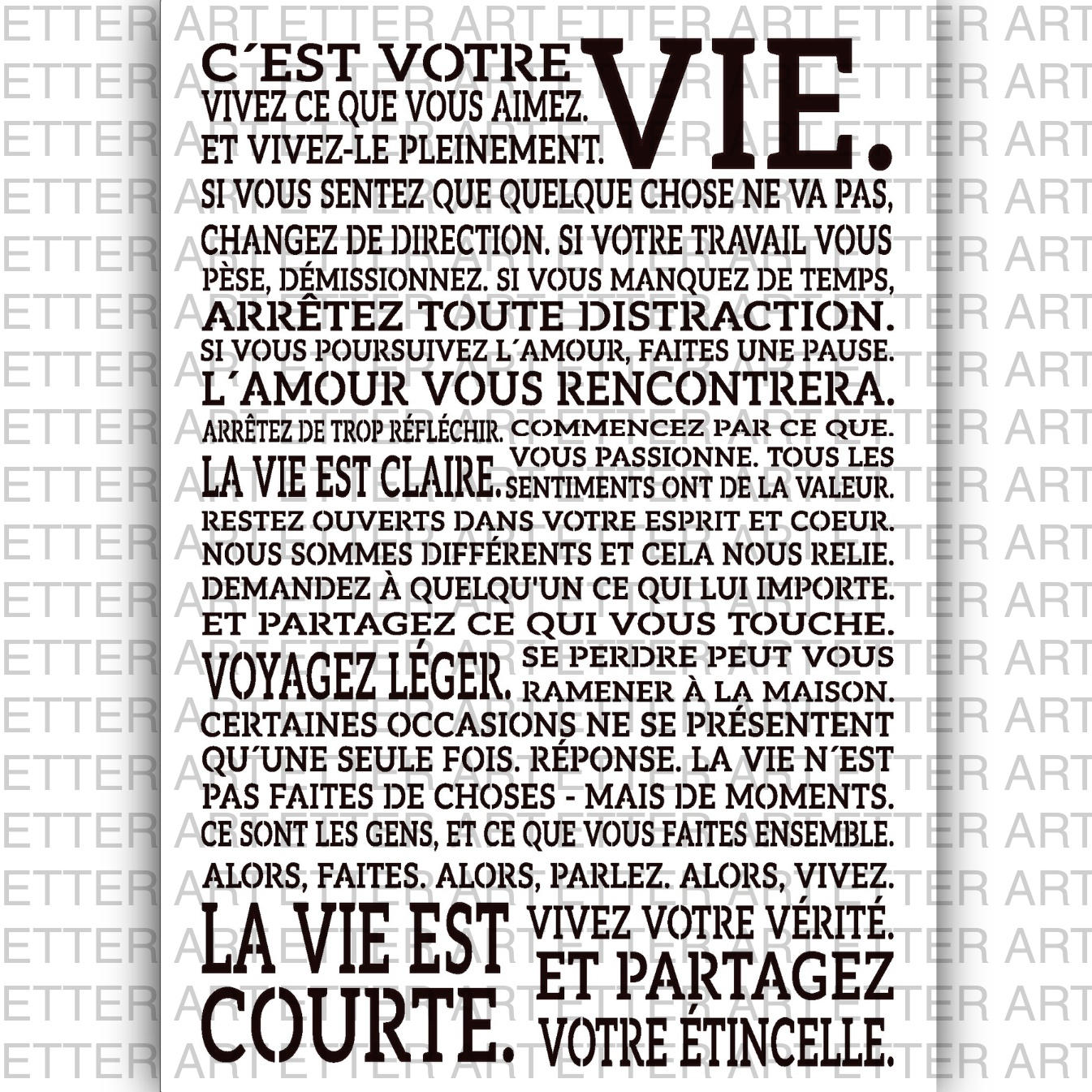 STATEMENT - LIFE (FR)