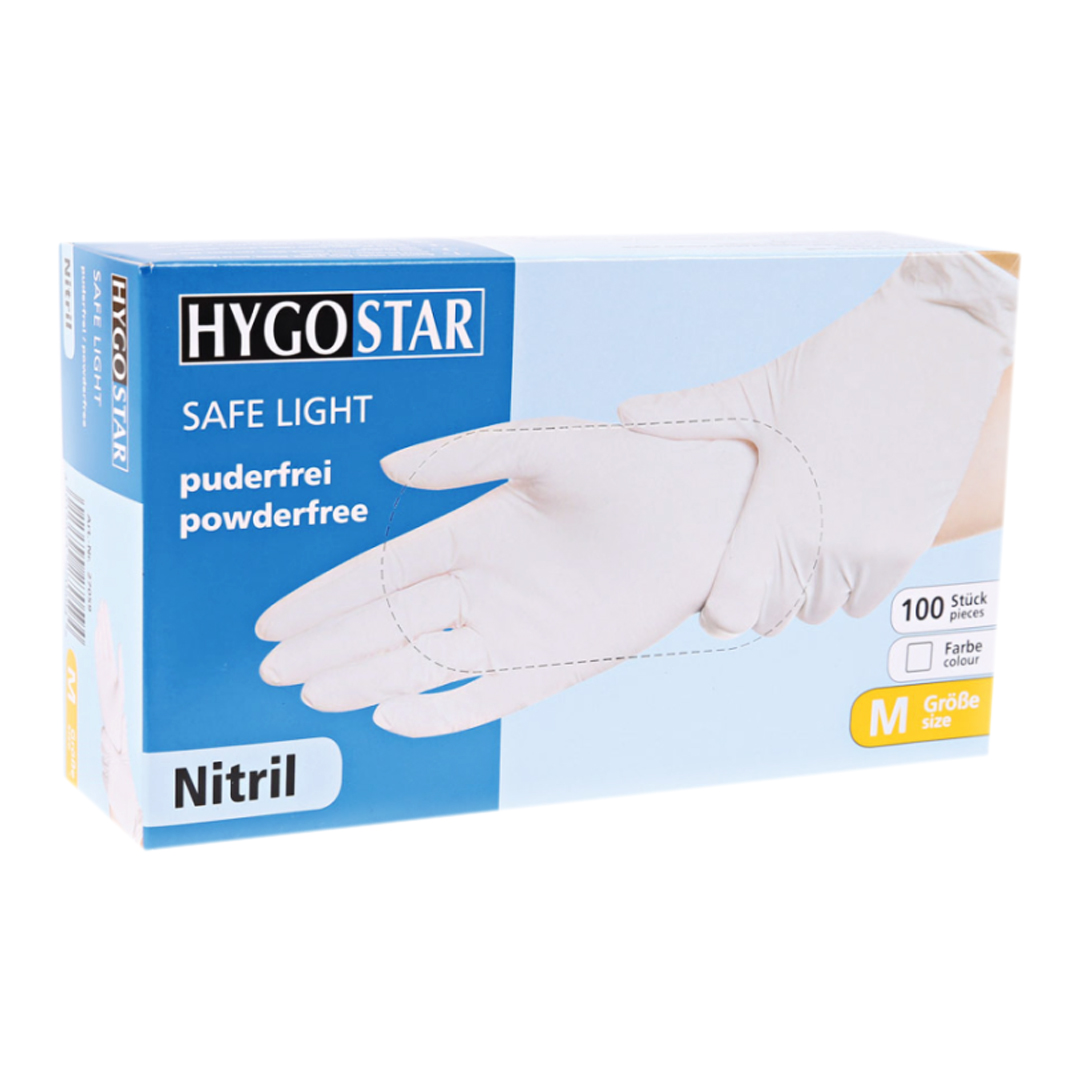 Nitrile Gloves Safe Premium Large (White)