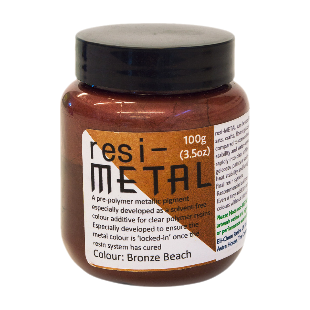 resi-METAL Metallic Pigment Pastes in 5 Colors Bronze Beach 100 g