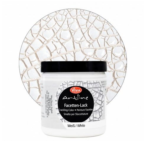 Facettenlack Crackling Color Weiß 250 g