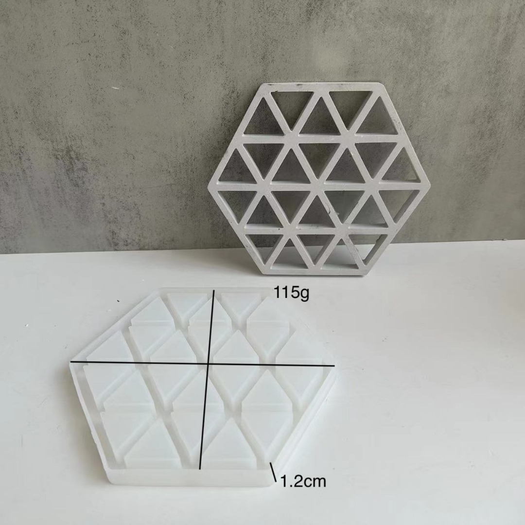 Silicone mold 3D Coaster 6-corner