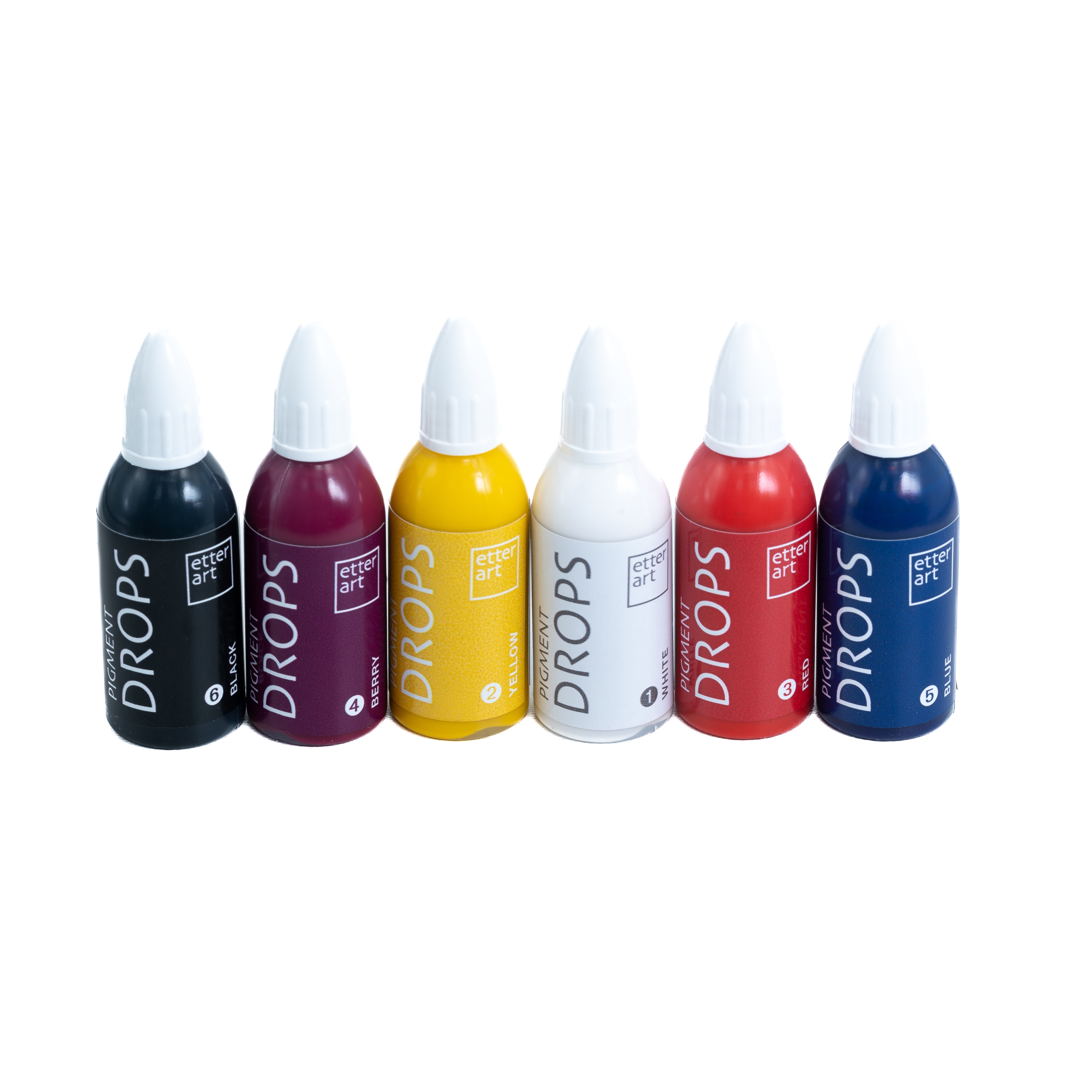 Etter Art Pigment Drops in 6 different colors 20 ml Brown